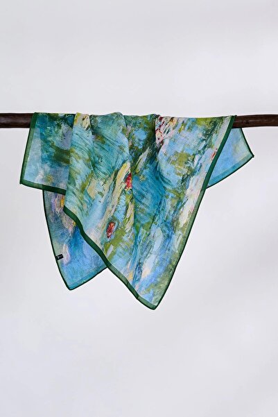 Rumon Monet Water Lilies Designed Scarf