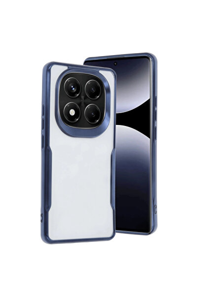 Marsilyan غطاء حماية سيليكون لهاتف ريدمي نوت 14 برو بلس - أزرق داكن