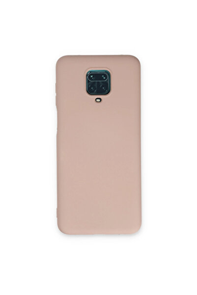 Marsilyan حافظة ريدمي نوت 9 برو من السيليكون المخملي النانوي - بودرة