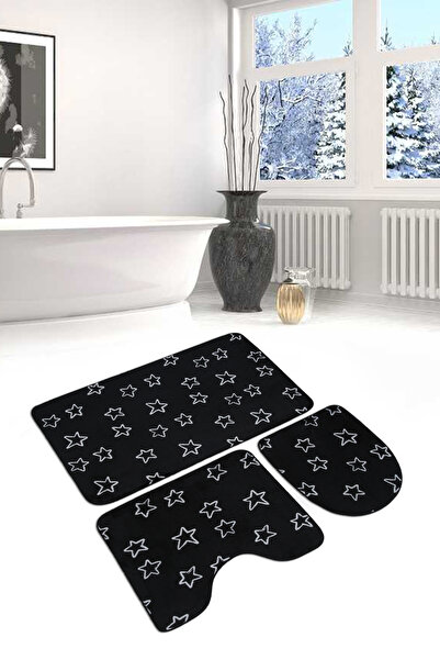 BotigaHome Stella Premium 3’lü Klozet Takımı Deri Kaymaz Taban Ultrasoft Yumu...