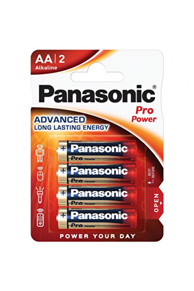 PANASONIC Αλκαλικές μπαταρίες Pro Power AAA, συσκευασία 4 τεμαχίων.