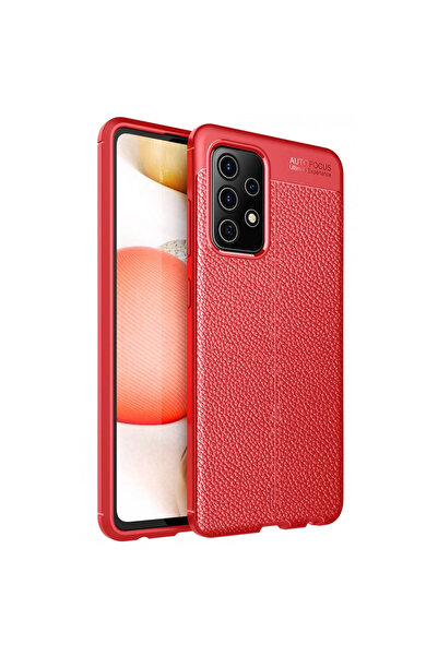 Marsilyan غطاء سامسونج جالاكسي A72 بتركيز تلقائي - أحمر