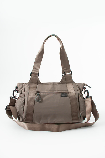 Sanmorris Lightweight and Durable Parachute Fabric Multi-Compartment Bag with Hand and Crossbody Straps