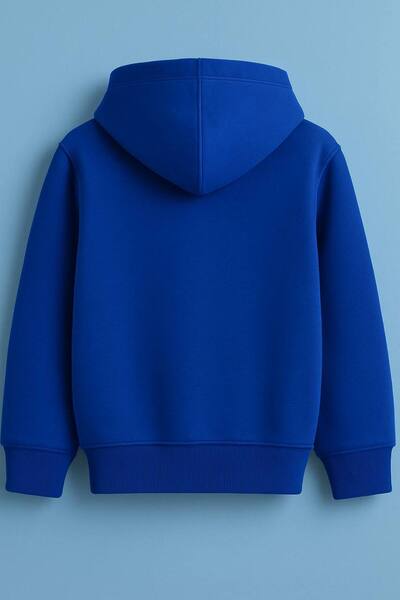 SVART WEAR Children Printed with Print Hoodie Hooded Sweatshirt and Sweatpants Set 3 Thread Ş Fleece-Lined Autumn/Winter