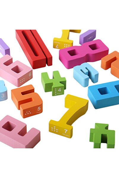 Doris Set of 20 wooden numbers for children and illustrated cards with varying degrees of difficulty, P