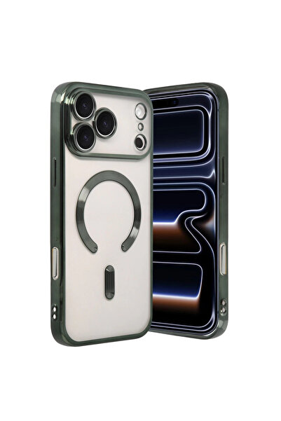 Marsilyan غطاء كروس مغناطيسي آيفون 17 برو ماكس - أخضر داكن