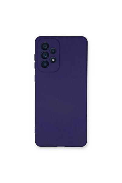 eco port حافظة سامسونج جالاكسي A53 5G نانو اندرويد مخمل سيليكون - بنفسجي مع ح...