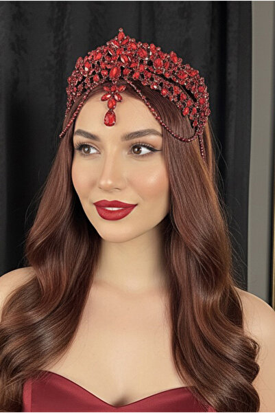 Happyline After parti alınlıklı saç aksesuarı doğum günü kına tacı gelin akse...