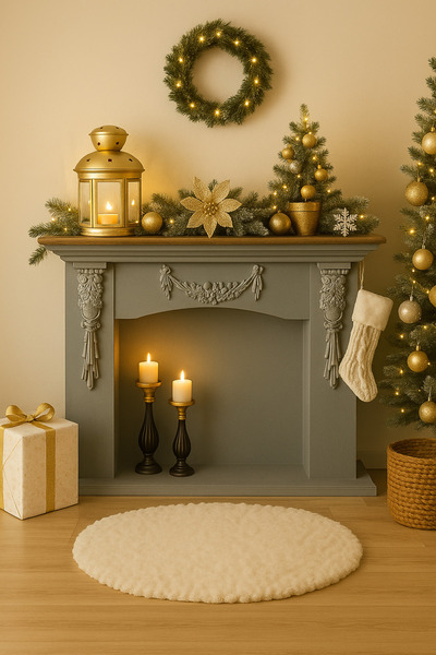 MINIWOODEN TOYS DEKORATİF AHŞAP ŞÖMİNE