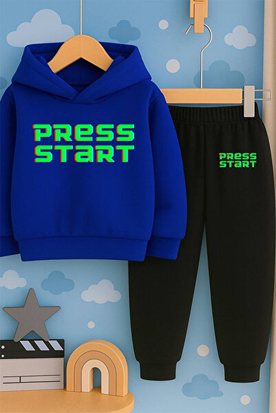 SVART WEAR Детски комплект с качулка и спортен екип с 3-слойна подплата от ше...