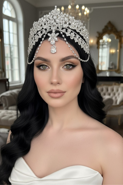 Happyline After Party Headpiece Hair Accessory Birthday Henna Crown Bridal Ac...