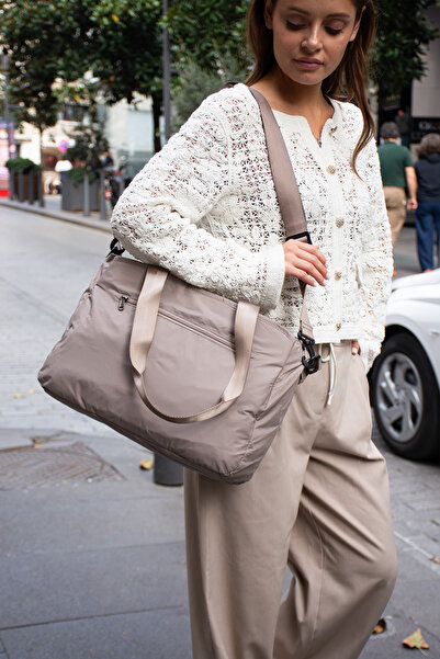 Sanmorris Parachute Fabric Multi-Compartment Lightweight Daily and Travel Shoulder Bag