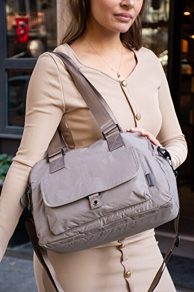 Sanmorris Water Resistant Hand and Shoulder Bag with Parachute Fabric Removable Strap