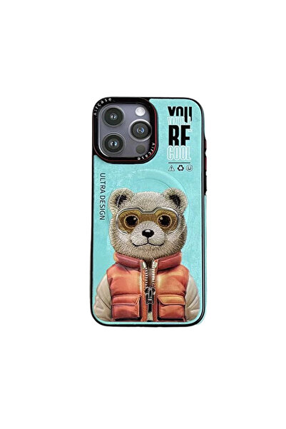 Marsilyan غطاء جوكو آيفون 14 برو فن ماج سيف - تركواز