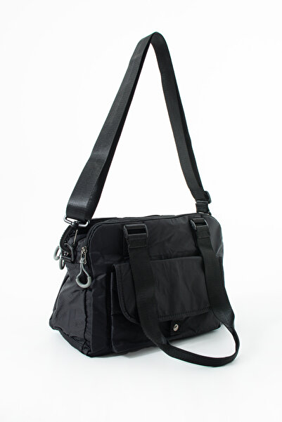 Sanmorris Water Resistant Hand and Shoulder Bag with Parachute Fabric Removable Strap