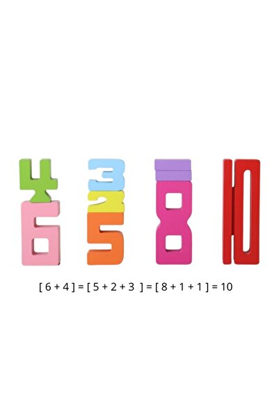 Doris Set of 20 wooden numbers for children and illustrated cards with varying degrees of difficulty, P