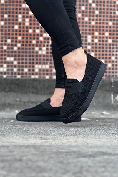 Wagoon WG061 Вугільні трикотажні балетки чоловічі повсякденне взуття