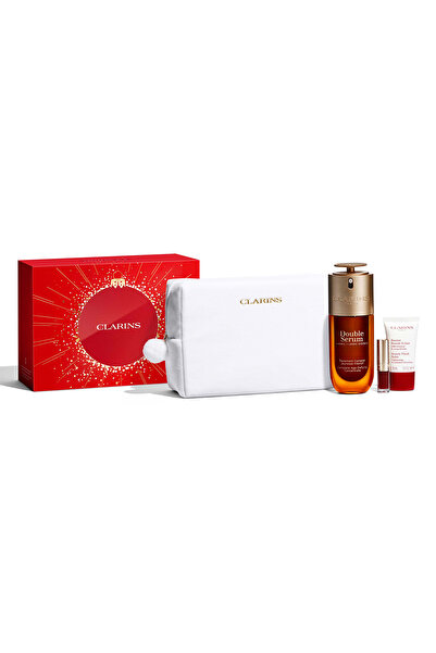 Clarins DOUBLE SERUM - YAŞLANMA KARŞITI YÜZ BAKIM YILBAŞI SETİ 75ML
