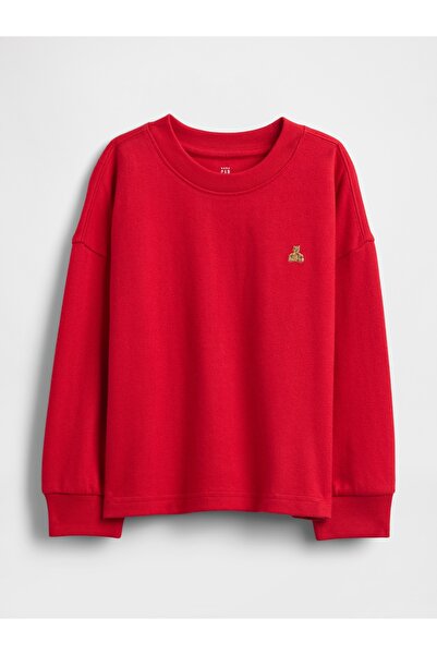 GAP Erkek Bebek Kırmızı Heavyweight T-Shirt