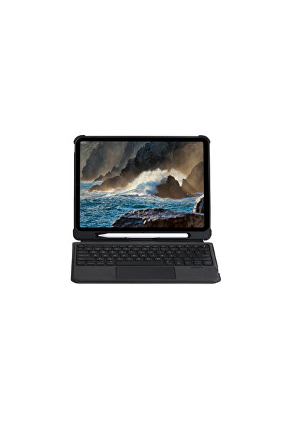 eco port حافظة تابلت T5207d لجهاز iPad Pro 11 (2022) مزودة بلوحة مفاتيح LED و...