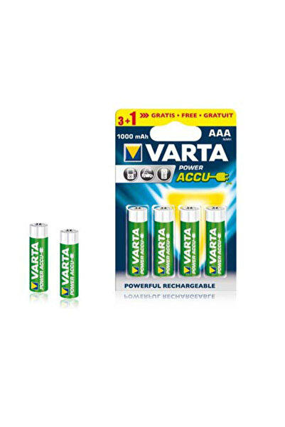 Varta Μπαταρίες AAA 1000mAh Blister 4 Power Accu