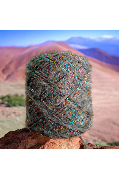 Kırlangıç Moher Mohair & Crystal Glitter Beard Mix Design Hand Knitting Rope 160 g