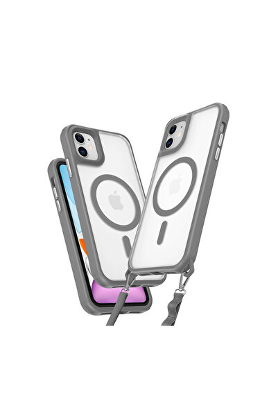 eco port iPhone 12 Case Enka Magsafe Silicone Case - Titan Gray