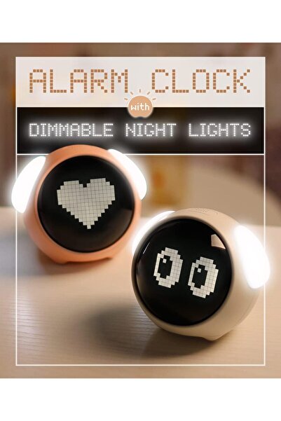 Generic Kids Alarm Clock, Dual Alarm Setting, Adjustable Brightness Night Light, Voice-Activated,Temperature