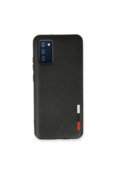 eco port Samsung Galaxy A02S Case Loop Leather Silicone - Black