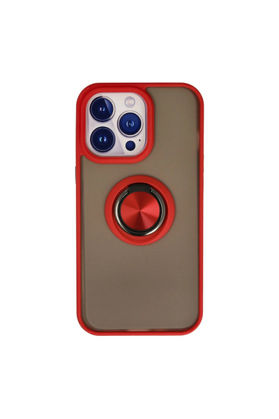 eco port Iphone 13 pro max case montreal ring silicone cover - red