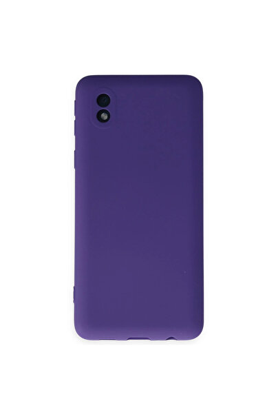 eco port حافظة سامسونج جالاكسي A01 كور نانو اندرويد مخمل سيليكون - بنفسجي مع ...