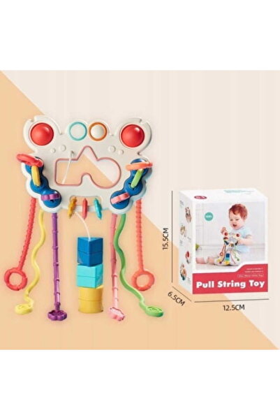 Doris Montessori Sensory Multifunctional Teething Toy for Babies Crab Multicolor