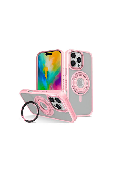 FREEDOM STOREE غطاء جوكو آيفون 16 برو ماكس بانزا مع حامل ماج سيف - وردي