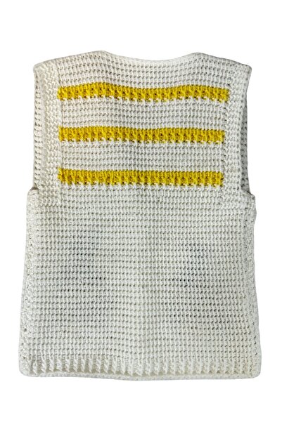 Uretti - Çiğdem 1390 2323 Hand Knitted Ladybug Designed Knitted Vest - 1 - 3 Years