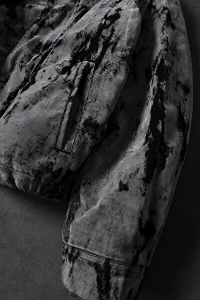 Slatra Ανδρικό μπουφάν Bomber με γκρι σχέδιο