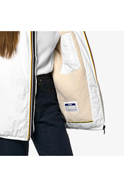 K-Way White unisex jacket Le Vrai 3.0 Claude Bear