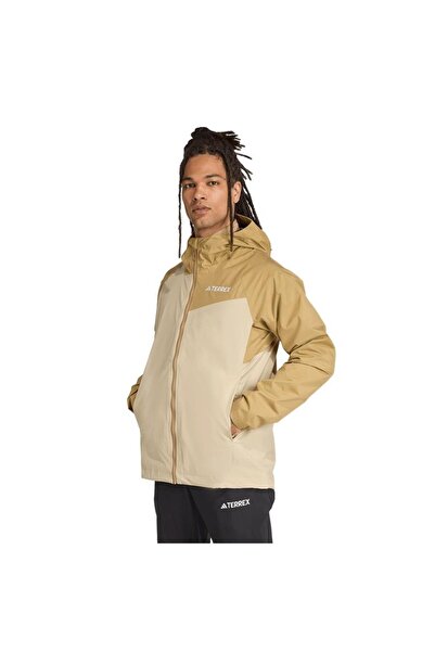 adidas Men's Brown Jacket Multi 2L Rain J Jl9773