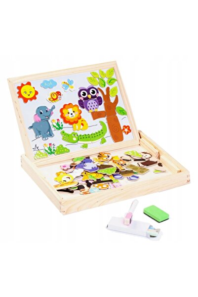 Doris Multifunctional 3in1 magnetic educational board with two sides and 150 elements included Learni