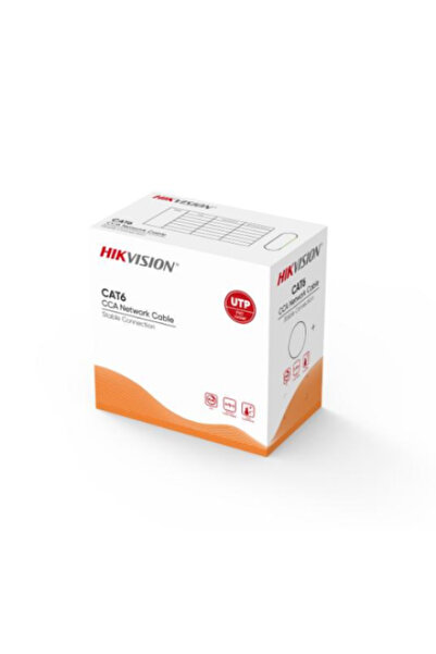 Hikvision كابل شبكة CAT6 بطول 305 متر، رمادي