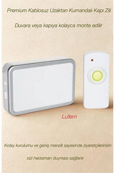 Lufern Premium Kablosuz Uzaktan Kumandalı Yüksek Sesli Uzun Mesafe Menzil Kap...