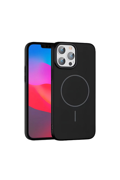 FREEDOM STOREE غطاء جوكو آيفون 15 برو ماكس بروش ماج سيف - أسود