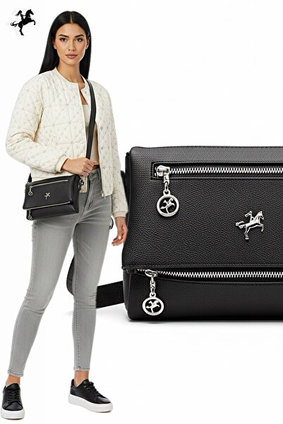 Nas Bag Çanta Postacı Kadın Siyah Çanta