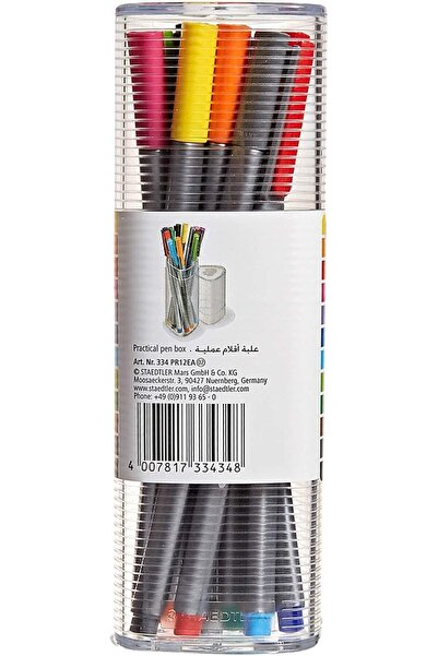 Staedtler Triplus Fineliner, 12 Pack (Tub)