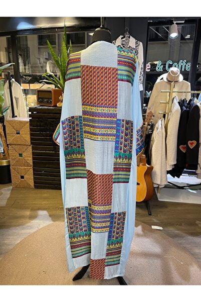 AJAL عباءة كيمونو نسائية بتصميم خاص مع تطريز