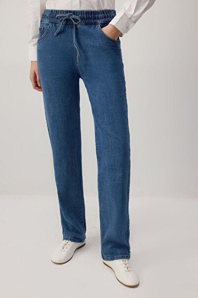 Touché Privé Denim Pants with Elastic Waist