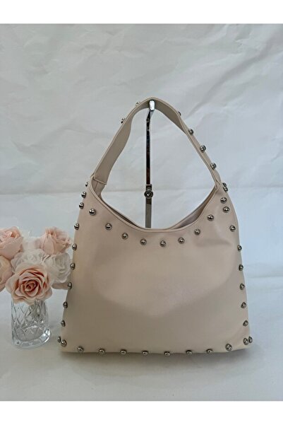 LOVELYSTORE Geantă de umăr pentru femei cu detalii metalice, elegantă aspect ...