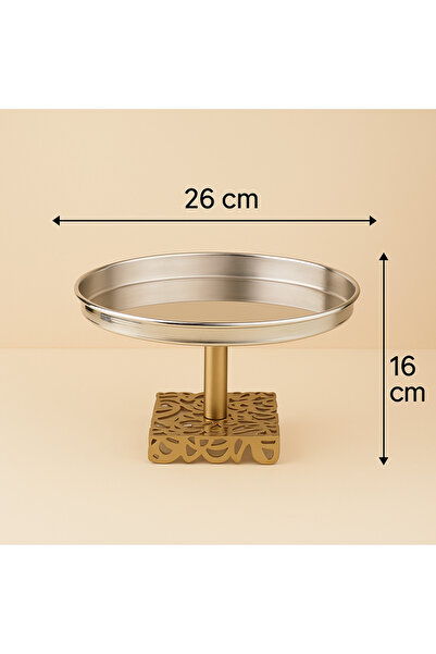 DIVA LADY Luxury serving stand with a gold base – a sophisticated touch for your occasions (diameter 26 cm – height 16 cm)