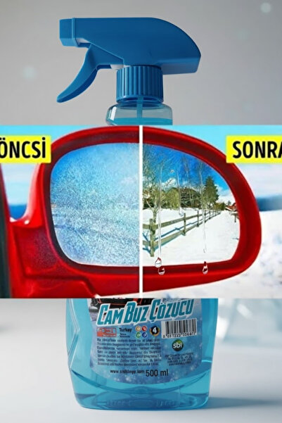 Wiforte Premium Buz Çözücü Oto Cam Spreyi 500 ml – Buzlanma Önleyici, Hızlı E...