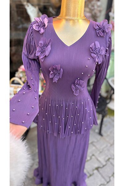 ŞEHRAZAT BUTİK Pearl Purple Set