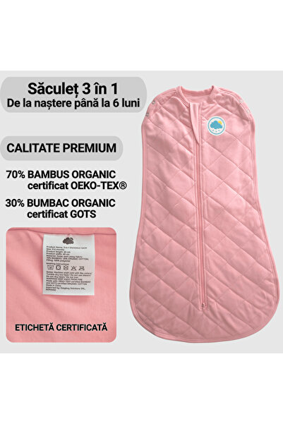 Miriboo Baby Changing System, Convertible, 0-6 Months, 1 TOG, PREMIUM Bamboo, Temperature Indicator